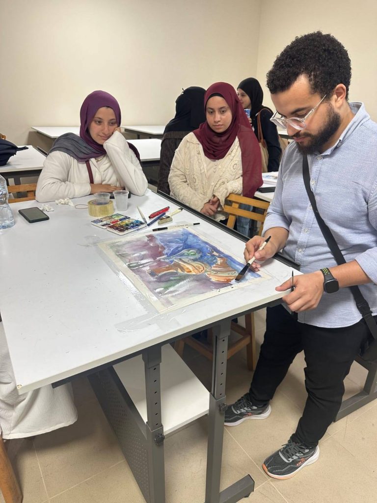 ورشة أساسيات الرسم بالألوان المائية